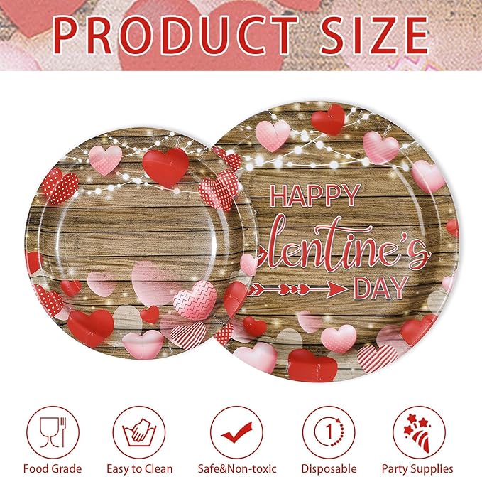 200Pcs Valentine's Day Decorations Happy
