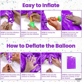 KatchOn, Giant Purple Number 9 Balloon - 40 Inch | Foil 9 Birthday
