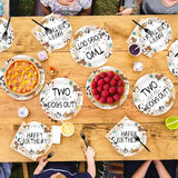 96Pcs Dog Theme 2nd Birthday Party Supplies puppy paw print Plates