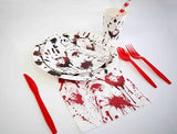 Halloween Party Supplies Dinnerware Decorations Bloody Zombie