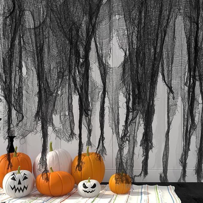 400 x 85 Halloween Creepy Cloth Large Size Spooky Fabric Scary Gauze