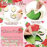 63 Pcs Strawberry Baby Shower Guest Book Alternatives Set Baby