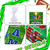 4 Pcs Football Backdrop Banner Decoration Football Party Supplies