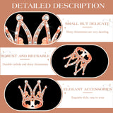 24 Pcs Crown Cake Topper Mini Baby Crown Tiny Queen Small Alloy