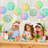 Pastel Paper Lanterns for Easter Party Decorations 12pcs Macaron