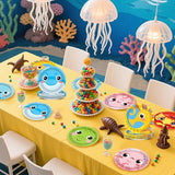 60PCS Under the Sea Party Decoration Ocean Creatures Birthday Paper