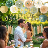 Engagement Party Decorations Sage Green Engaged Decorations with