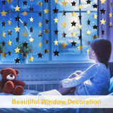 Patelai Glitter Star Garland Banner 2026 Party Decor 130 Feet Star