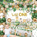 Wild Birthday Decorations Safari Birthday Decorations 239Pcs Wild