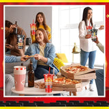 Uiifan 12 Pcs Movie Night Cups 24oz Reusable Tumbler with Lid and