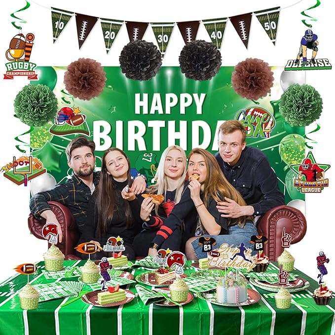 Football Birthday Party Decorations Football Party Supplies Kit