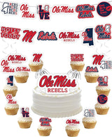 Ole Miss Party Supplies for Football, Birthday Gift, Graduation Party