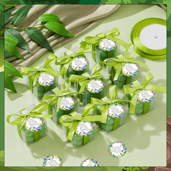 24 Sets Dinosaur Baby Shower Favors Small Bubble Candle Baby Shower