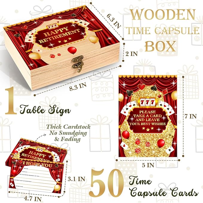 Casino Retirement Card Happy Wishes Card Box Happy Retirement Party