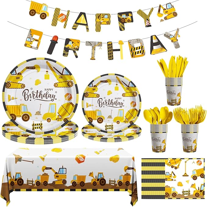Construction Birthday Decorations 170 Pcs Construction Birthday