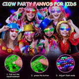 OLUPP 84 PCS LED Glasses, 5 Colors Light Up Glasses with 3 Light