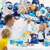 Ouddy Party 142Pcs Outer Space Party Decorations Balloon Garland Kit,