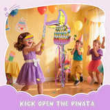Small Mermaid Tail Pinata 16.5x12x3 Inches with a Blindfold a Bat