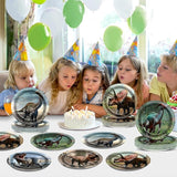 72PCS Dinosaur Birthday Plates Dinosaur Party Supplies Dino World