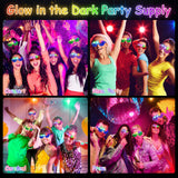 OLUPP 84 PCS LED Glasses, 5 Colors Light Up Glasses with 3 Light