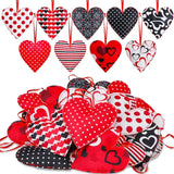 27 Pieces Valentines Day Felt Heart Ornaments Heart Hanging Decors