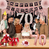 70th Birthday Decorations for Women 32PCS 70th Birthday Party
