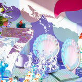 96 Pcs Mermaid Plates and Napkins for 24 Guests 7 Inch 9 Inch