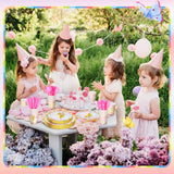 Meanplan 168 Pcs Fairy Party Supplies Fairy Plates and Napkins Fairies