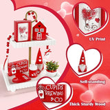 Valentine's Day Decorations 8 PCS Tiered Tray Decor Set Cute
