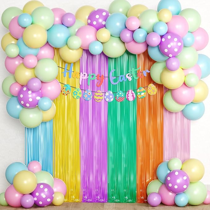 Easter Decorations Pastel Easter Balloons Garland Arch Kit with
