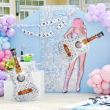 2 Pcs Giant Guitar Party Balloons 35 Inch/Music Note Guitar Birthday