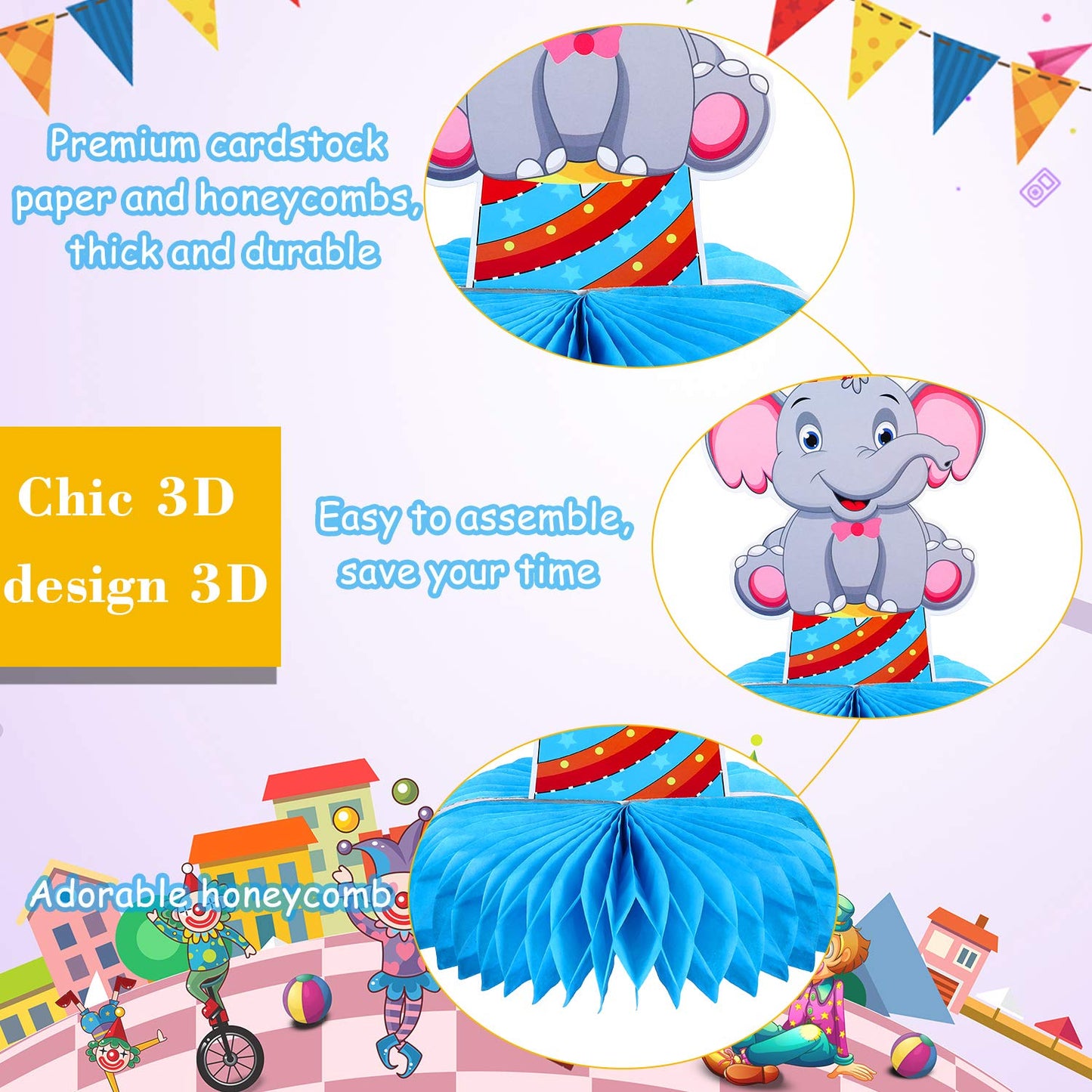 10 Pieces Carnival Party Decorations Circus Theme Party Decorations