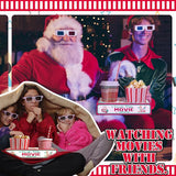 20 Pcs Christmas Movie Night Supplies Movie Night Paper Snack Trays #2