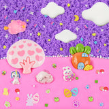 LAWOHO 6 Pack Pink Slimes, Glow in the Dark Cloud Slime kit for Girls