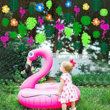 Summer Party Decorations 3D Flamingo Tropical Palm Leaves Flower