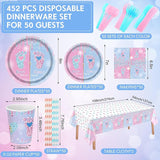 452 Pcs Gender Reveal Party Decoration for 50 Guests Boy or Girl