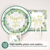 96Pcs Bridal Shower Party Supplies Sage Green Bride to Be Plates and