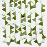 Olive Green Party Decorations Gradient Sage Green Felt Hanging