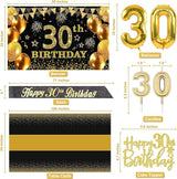 30th Birthday Decorations for Him Her with 30th Birthday Banner