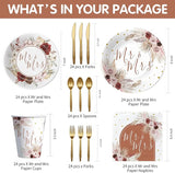 Mr And Mrs Bridal Shower Decorations Tableware Mr Mrs Boho Wedding