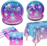 Mermaid Birthday Decorations 81Pcs Party Supplies Including Mermaid