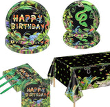 81Pcs Reptile Party Decorations Plates - Including Reptile Birthday