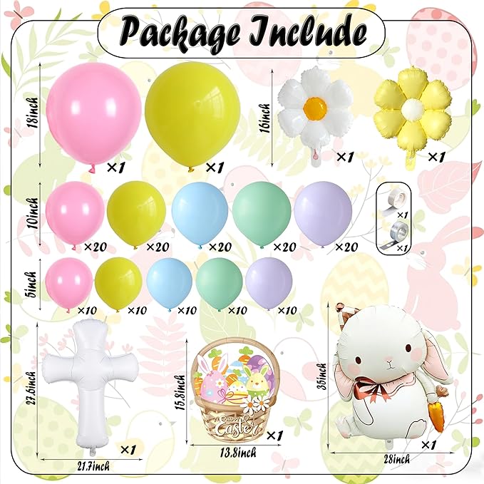 Easter Decorations Indoor Outdoor 160Pcs Rainbow Pastel Eatser