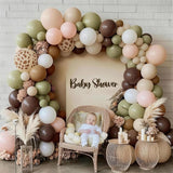 Sage Green and Brown Balloons, 12inch Safari Olive Green Beige Brown