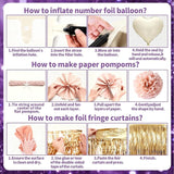 Purple Pink Birthday Decorations Balloons Pink Purple Happy Birthday
