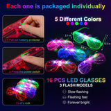 OLUPP 150 PCS Glow in the Dark Party Supplies, 16 Foam Sticks, 16 LED