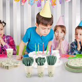 Kochorie 400 Pieces Sage Green Disposable Tableware Sets, Green and