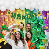 137 Pcs St Patrick's Day Balloons Party Decorations Shamrock Foil