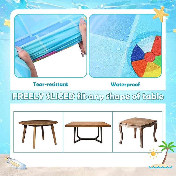 Swimming Pool Plastic Tablecloth Roll 100 Ft x 54 Inch Pool Party