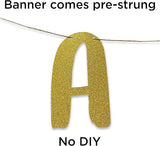Pre-Strung Let's Party Teal Glitter Banner - Funny Bachelorette Party